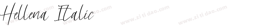 Hellena Italic字体转换